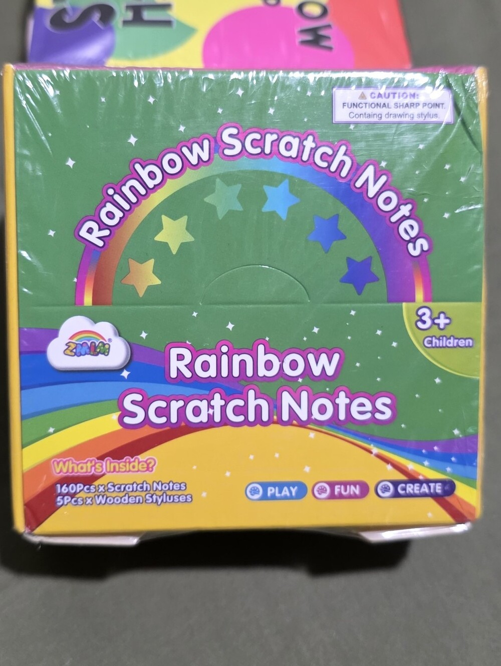 165 Pcs Rainbow Scratch Paper Art Notes